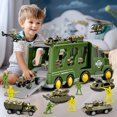 MiniTroopers | Aventura militar épica - set de juego militar 14 en 1 con vehículos